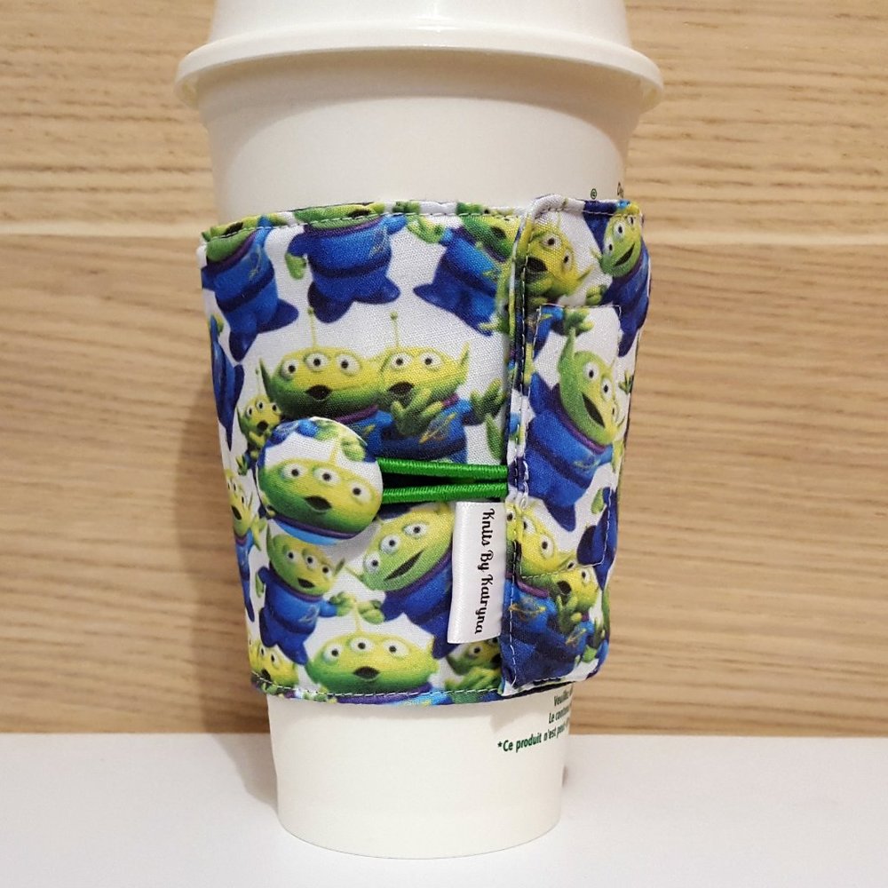 Toy Story Green Aliens Fabric Coffee Cozy